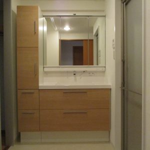 川崎市川崎区マンション洗面化粧台アフター